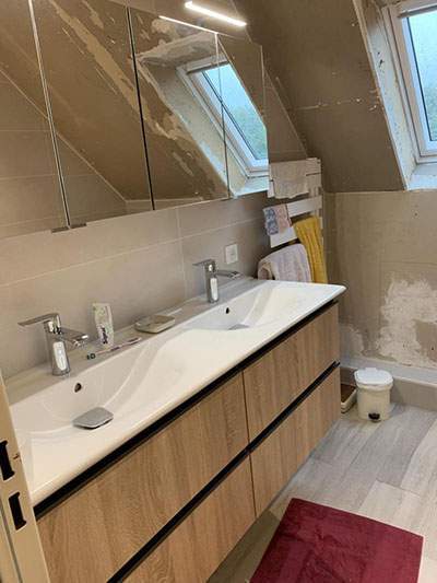 Installation armoire salle de bain Rambouillet